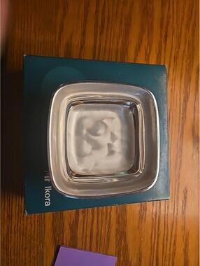 WWF Ikora Tarnish Resistant Silverplate 4.25 X 4.25 Inch Dish